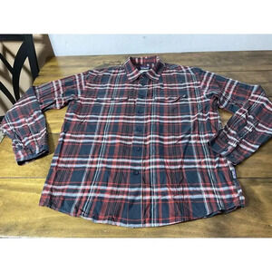 Patagonia Organic Cotton Button Up Long Sleeve Flannel Shirt Mens Size Medium